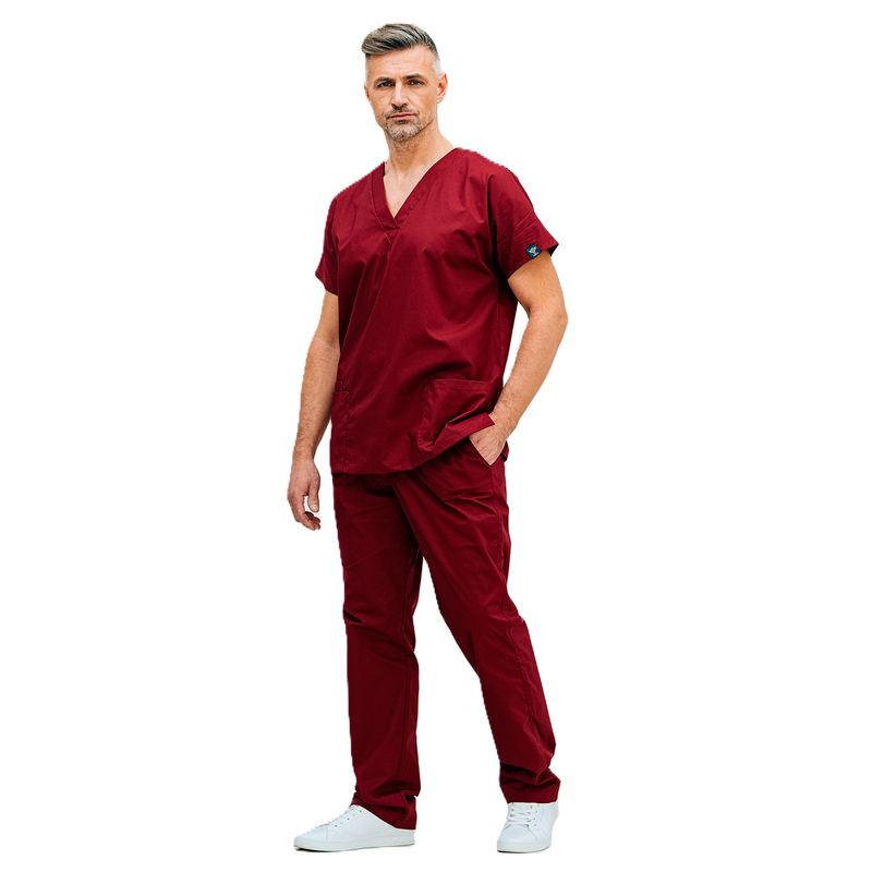 Медицинский костюм 0181S бордо